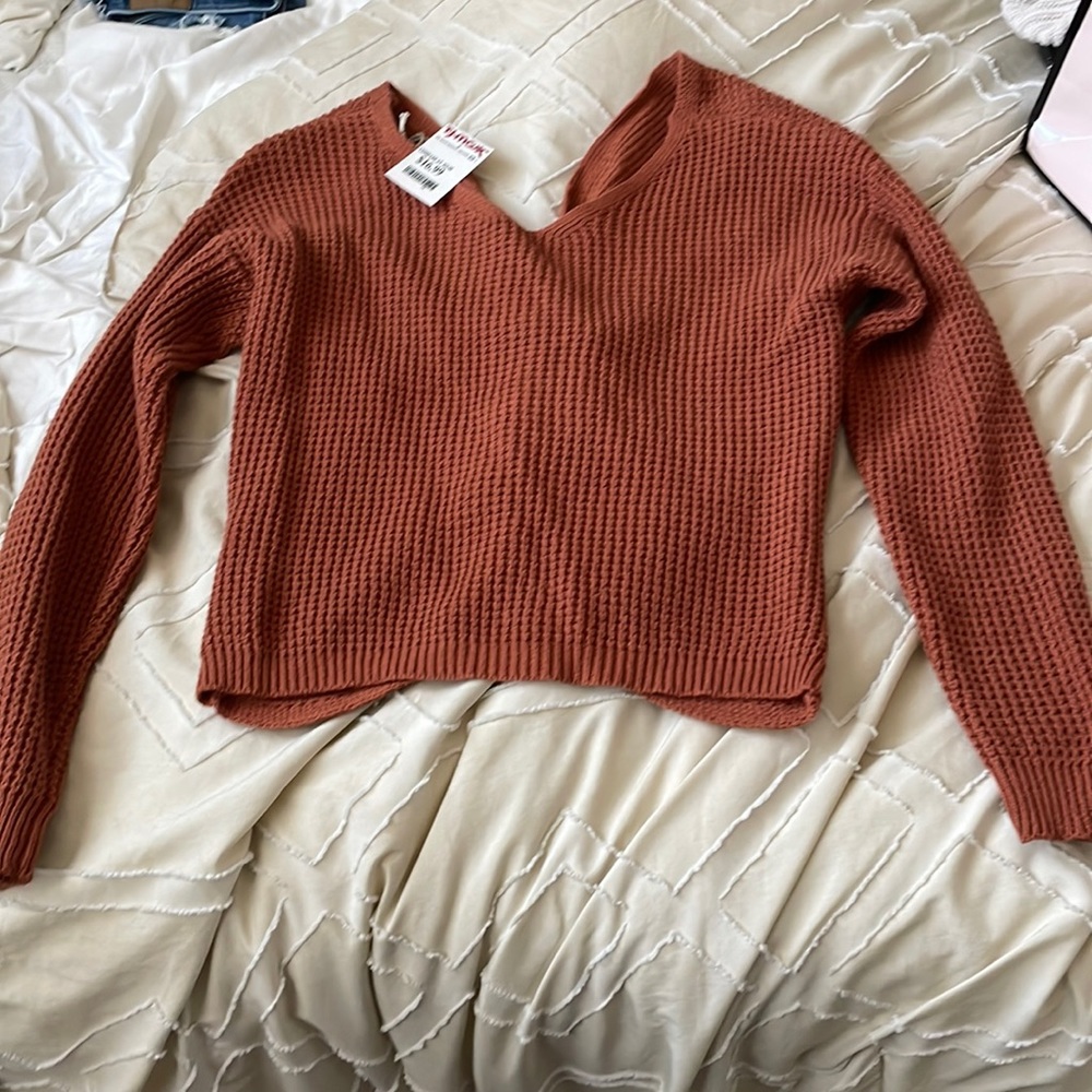 Womens Twist Back Sweater